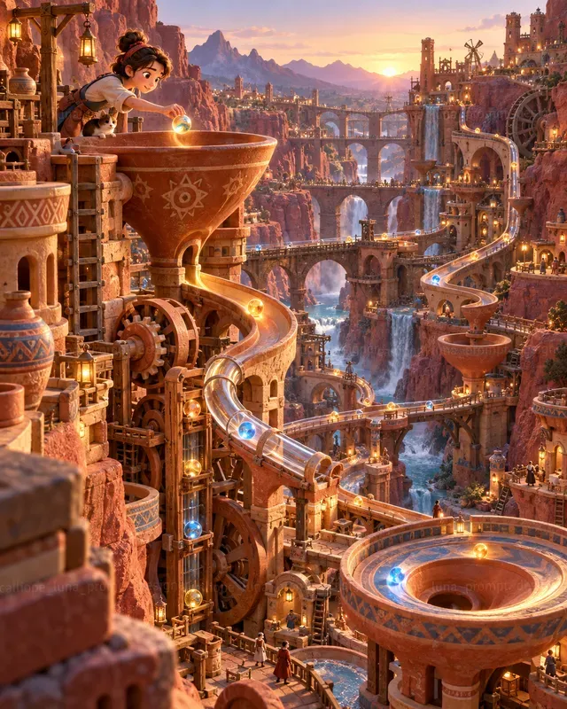 Giant Marble Machine Worlds
