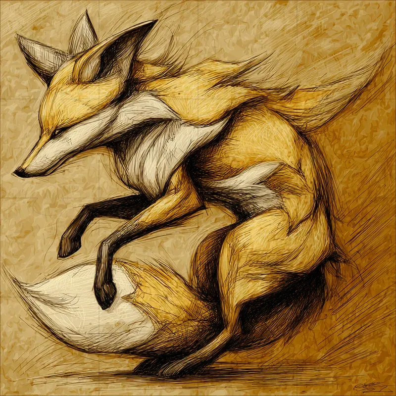 Dynamic Yellow Sepia Animal Prints