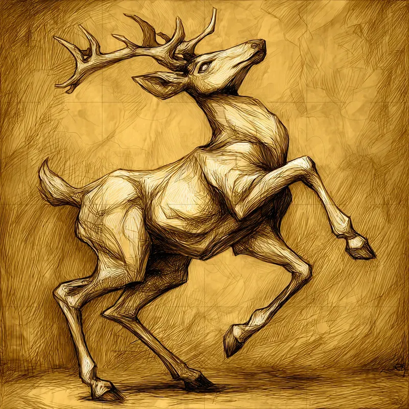 Dynamic Yellow Sepia Animal Prints