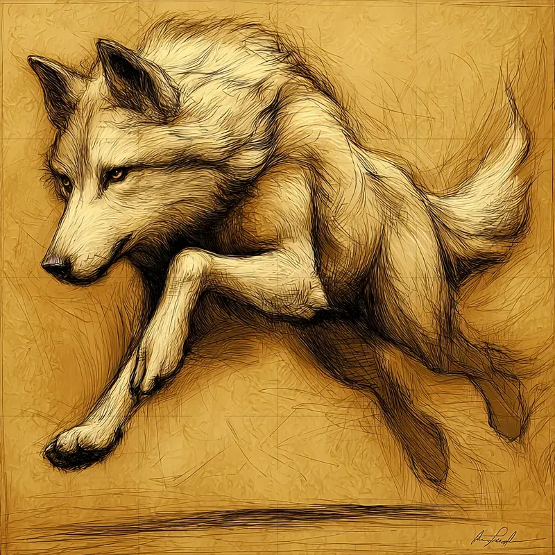 Dynamic Yellow Sepia Animal Prints