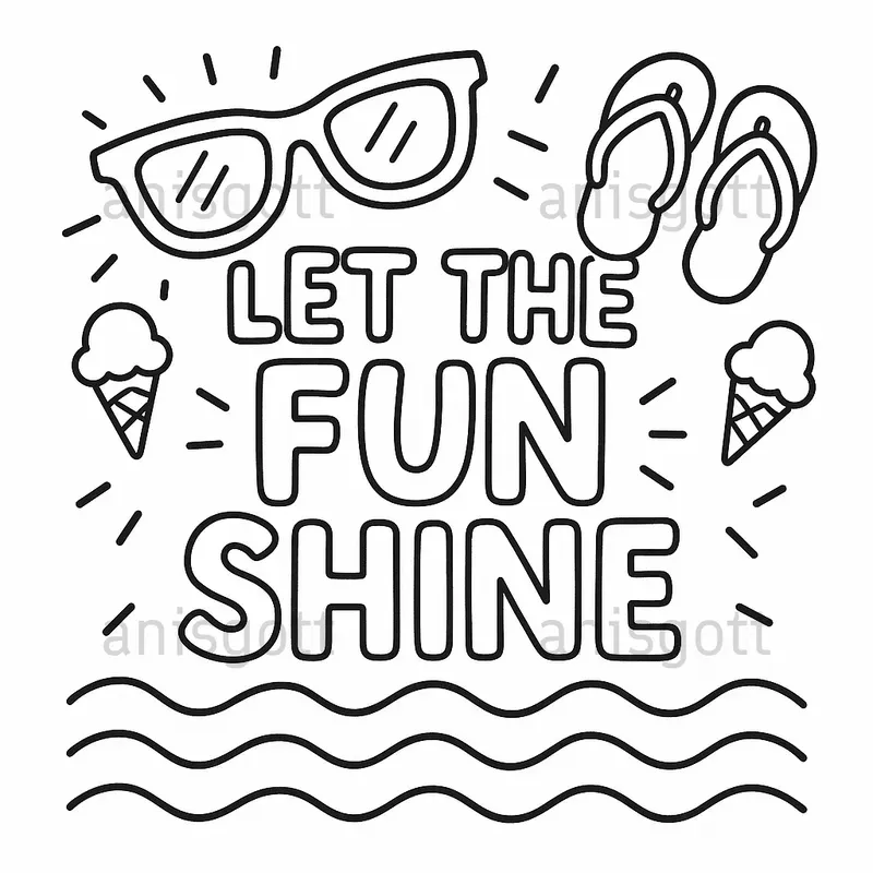 Kdp Summer Vibes Quotes Coloring Pages