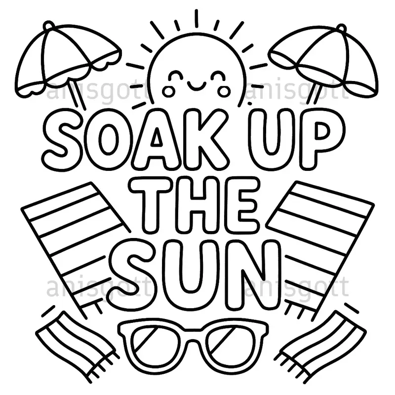 Etsy Summer Vibes Quotes Coloring Pages
