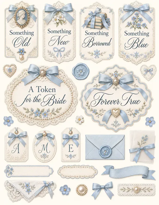 Romance Bridal Typography Ephemera