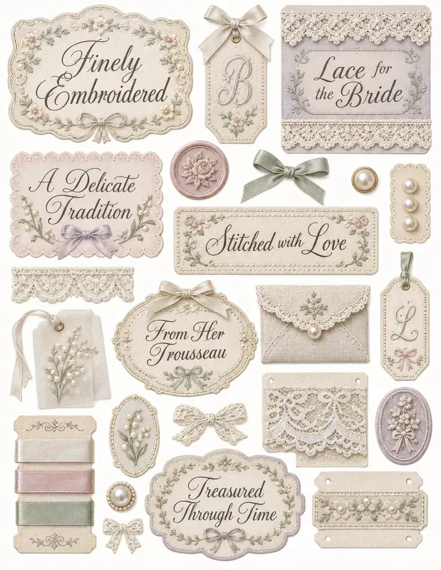 Romance Bridal Typography Ephemera