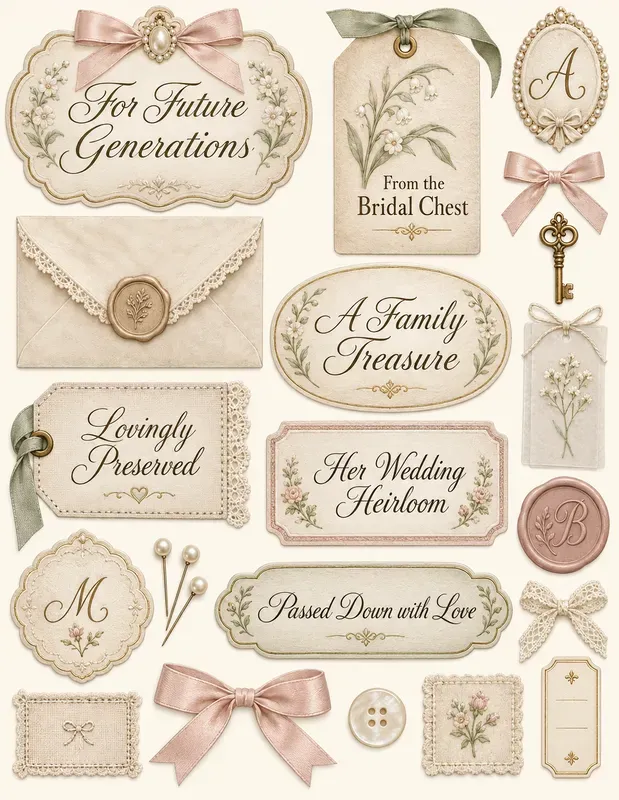 Romance Bridal Typography Ephemera