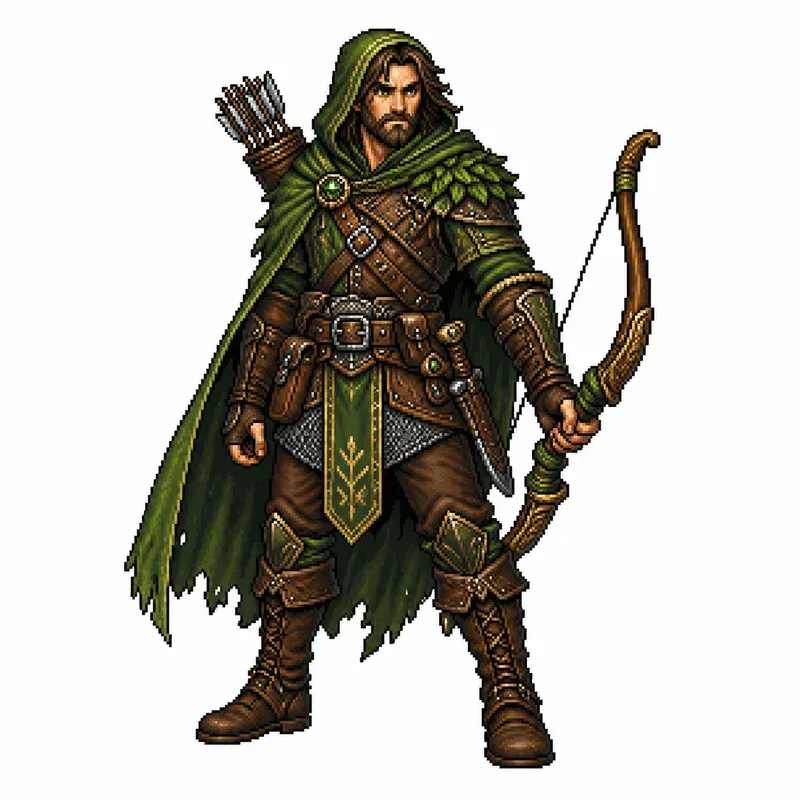 Retro 16 Bit RPG Game Character Designs