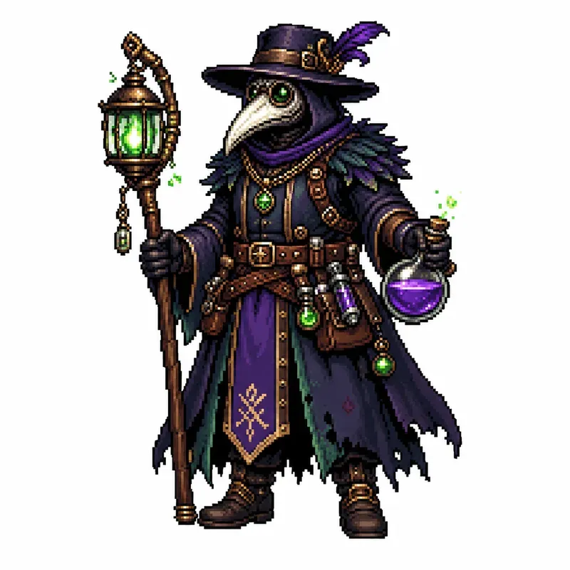 Retro 16 Bit RPG Game Character Designs