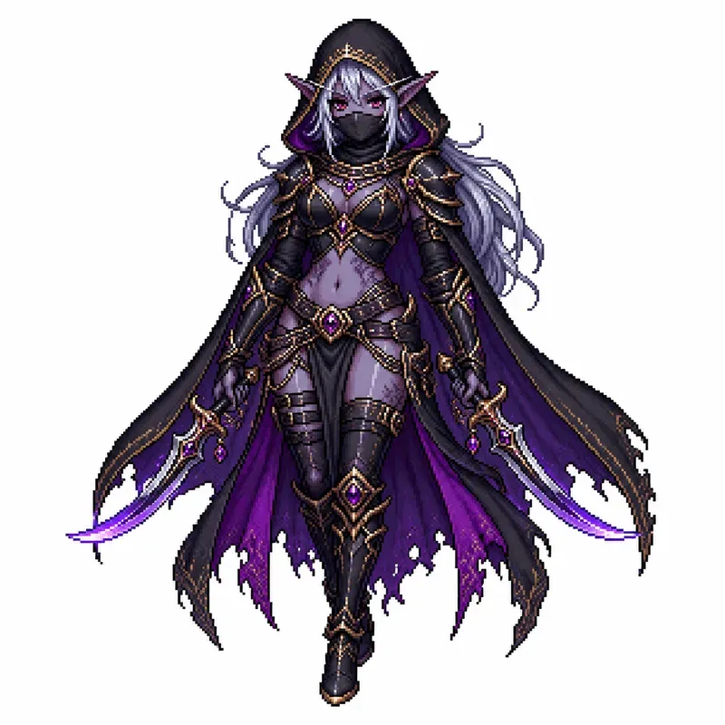 Retro 16 Bit RPG Game Character Designs