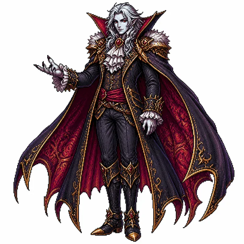 Retro 16 Bit RPG Game Character Designs