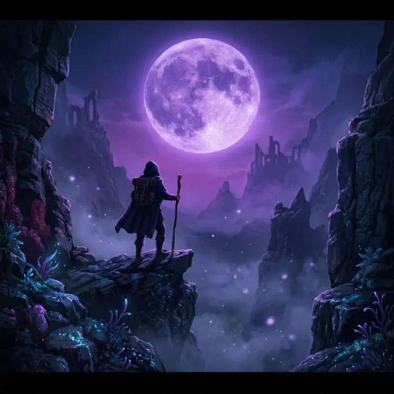Cinematic Giant Moon Portraits