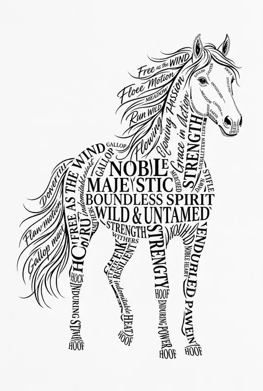 Typographic Silhouette Art