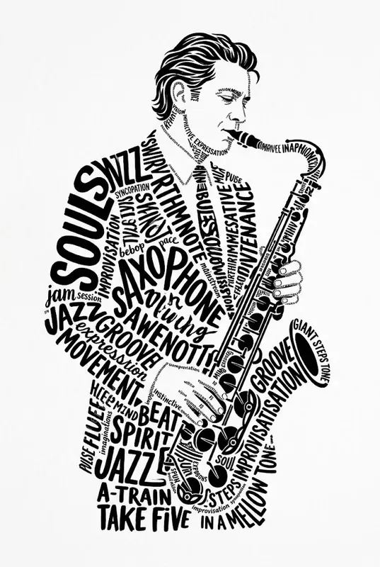 Typographic Silhouette Art