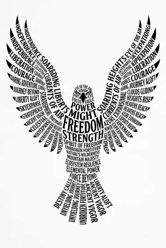 Typographic Silhouette Art