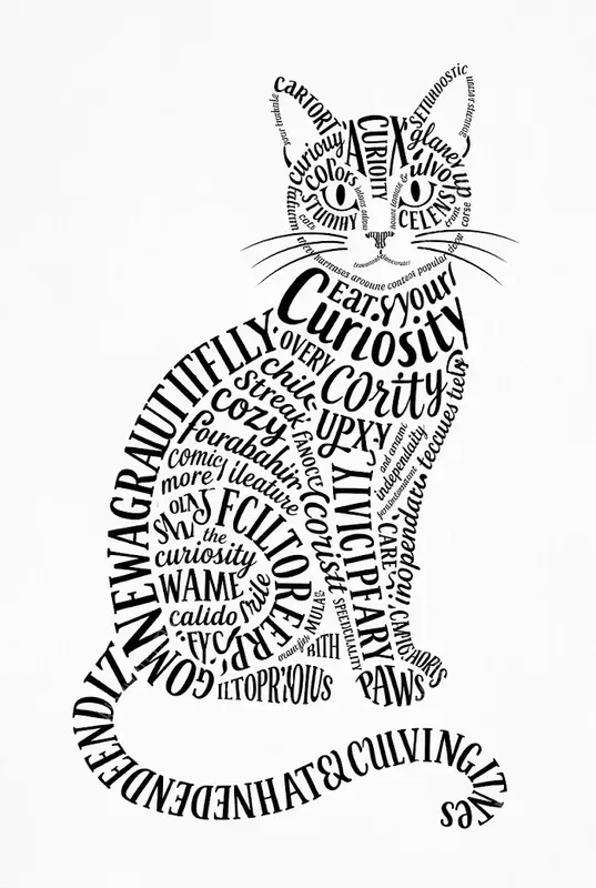 Typographic Silhouette Art