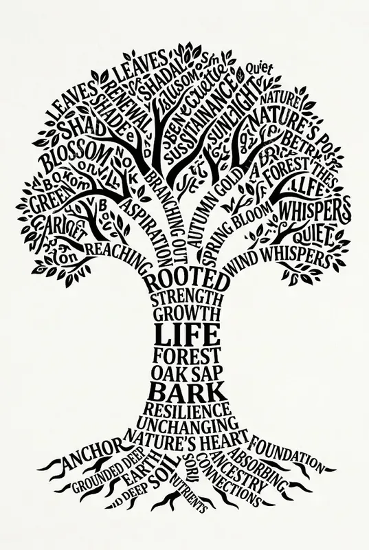 Typographic Silhouette Art