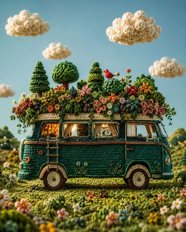 Whimsical Crochet Fantasy Worlds