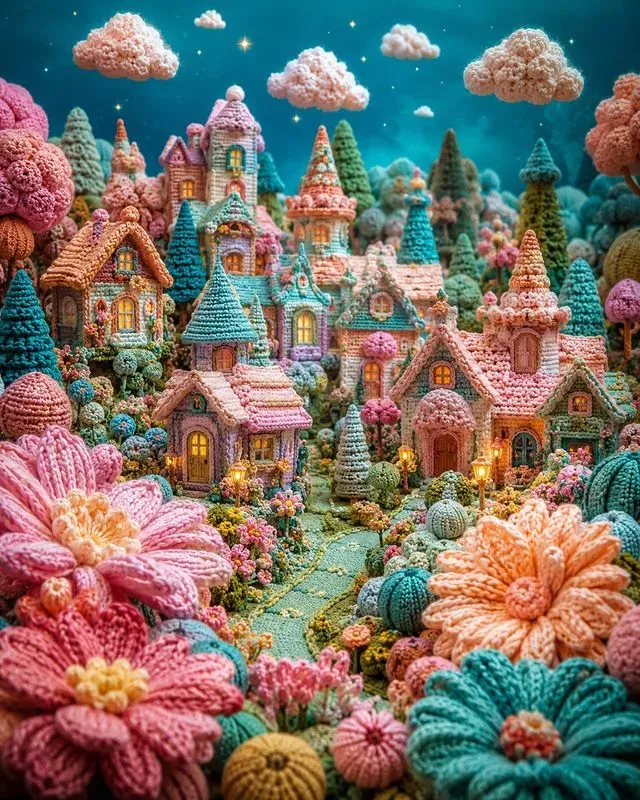Whimsical Crochet Fantasy Worlds
