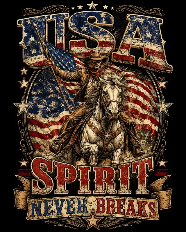Vintage Patriotic Usa Freedom Tees