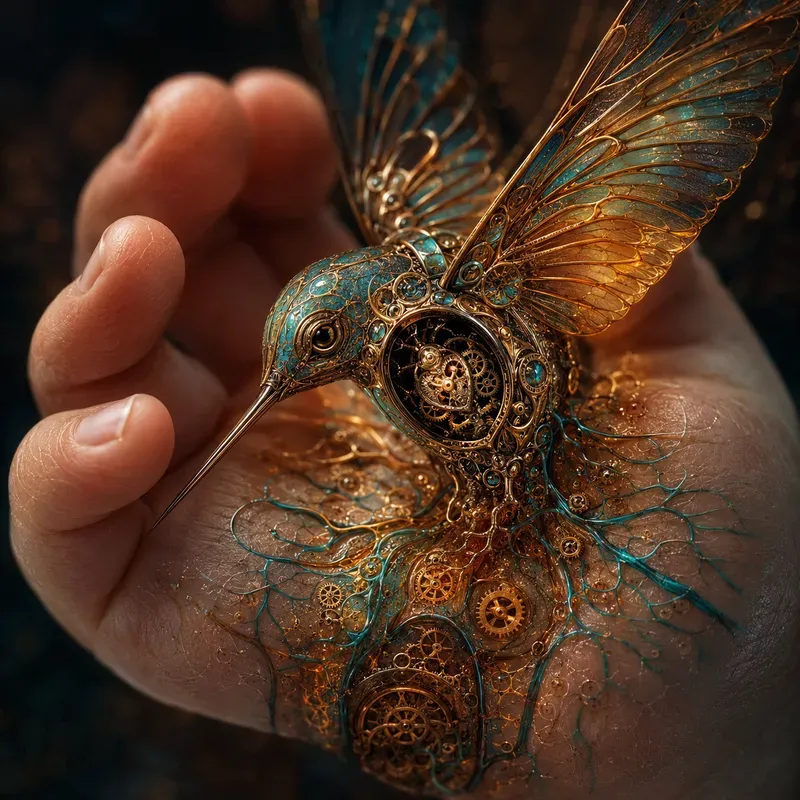 Living Machine Souls Fused In Copper