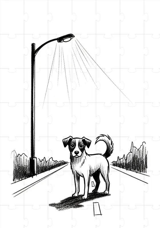 Expressive Minimal Charcoal Scenes