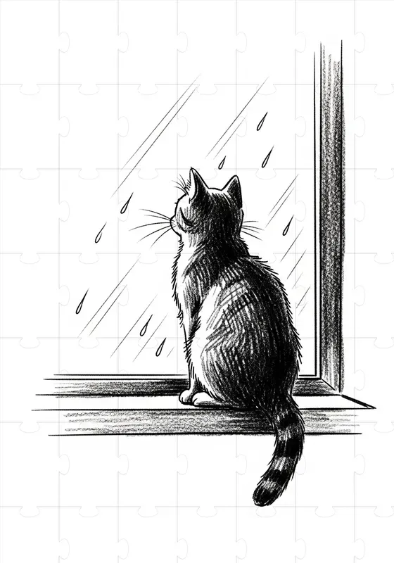 Expressive Minimal Charcoal Scenes