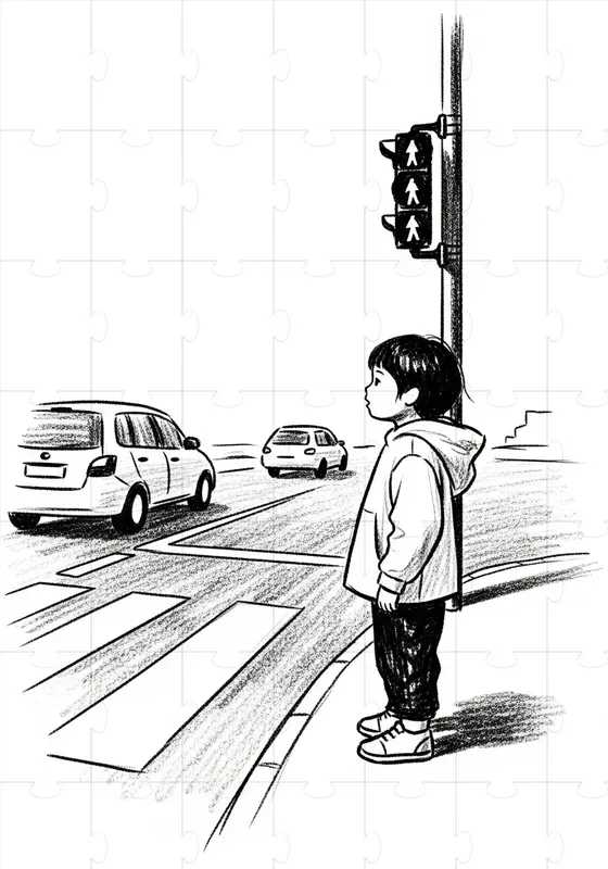 Expressive Minimal Charcoal Scenes