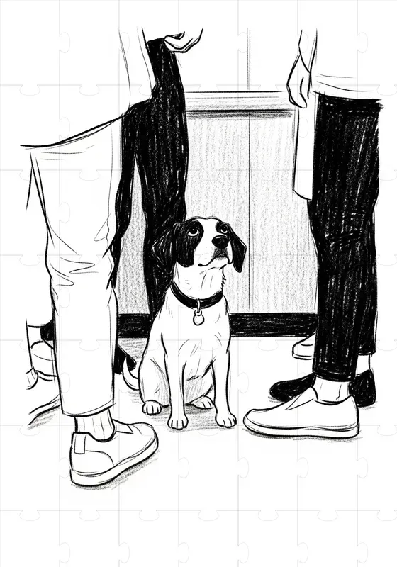 Expressive Minimal Charcoal Scenes