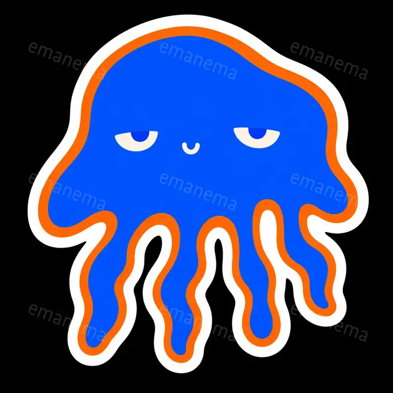 Surreal Organic Character Sticker Vectors