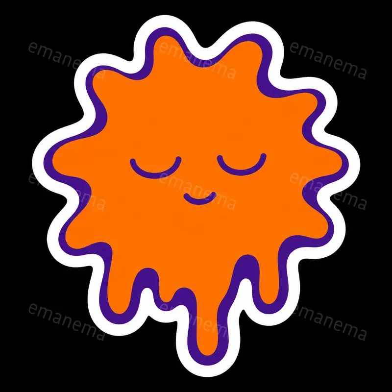 Surreal Organic Character Sticker Vectors