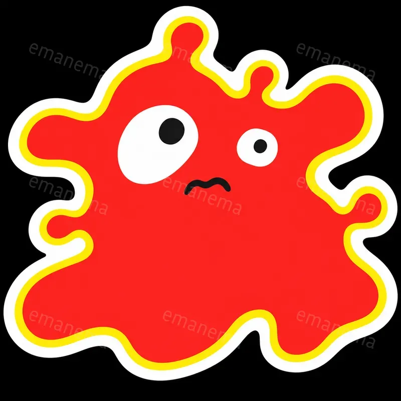 Surreal Organic Character Sticker Vectors
