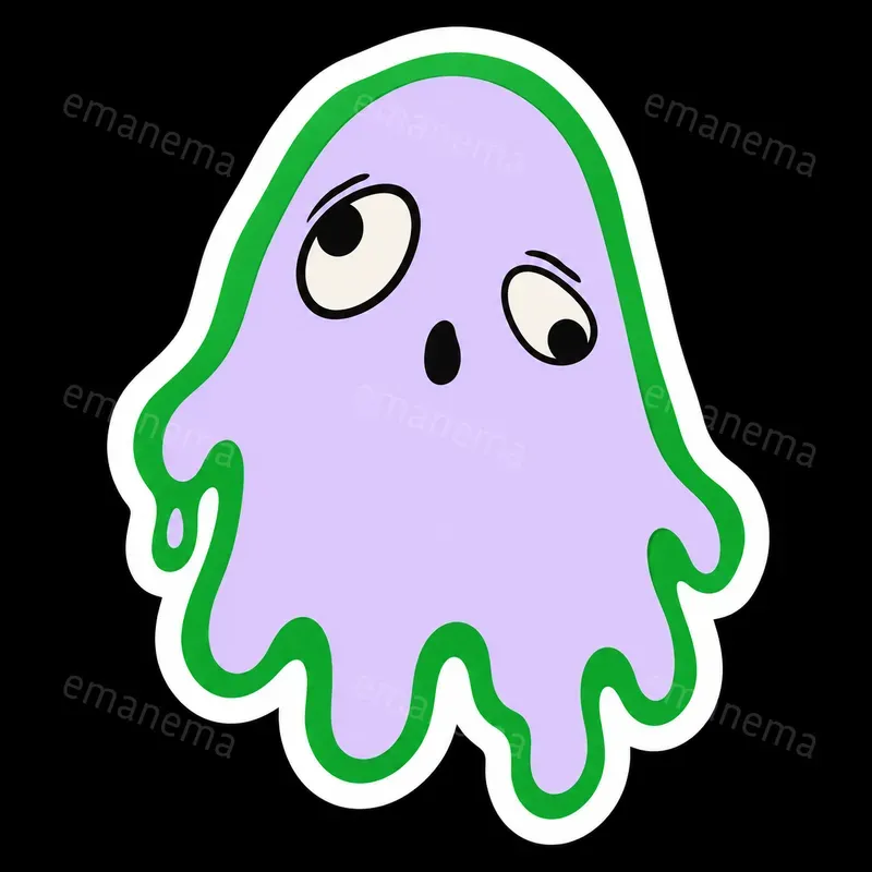 Surreal Organic Character Sticker Vectors