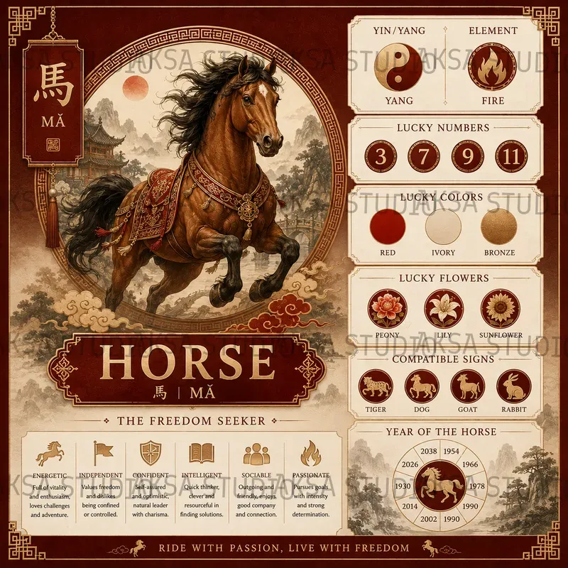 Chinese Zodiac Infographics
