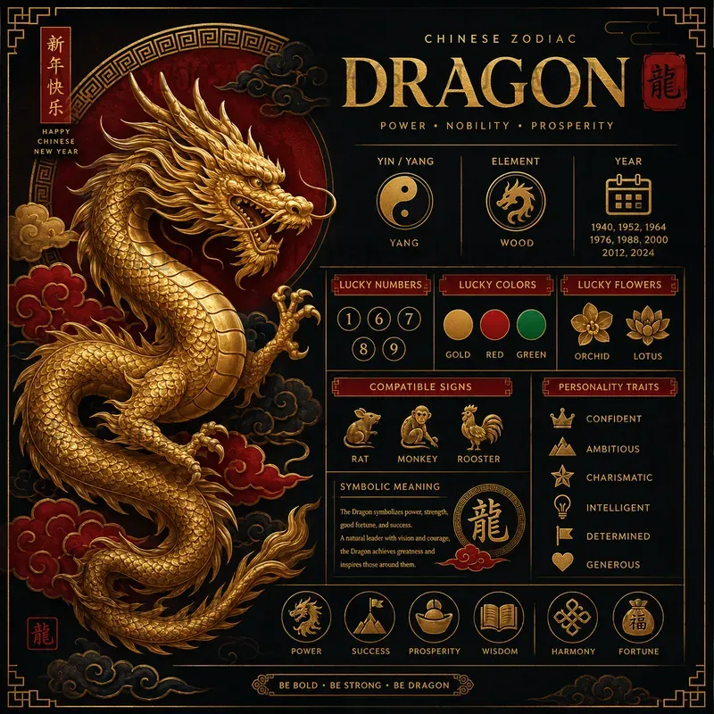 Chinese Zodiac Infographics