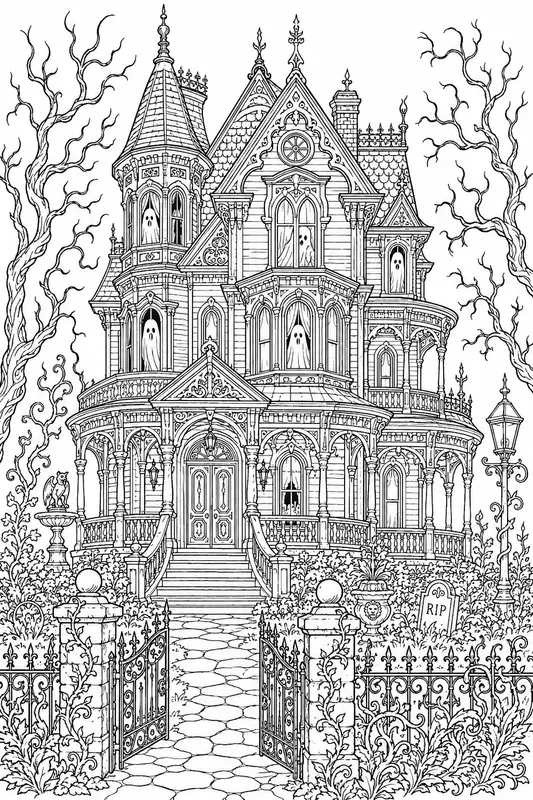 Victorian Haunted House Pages