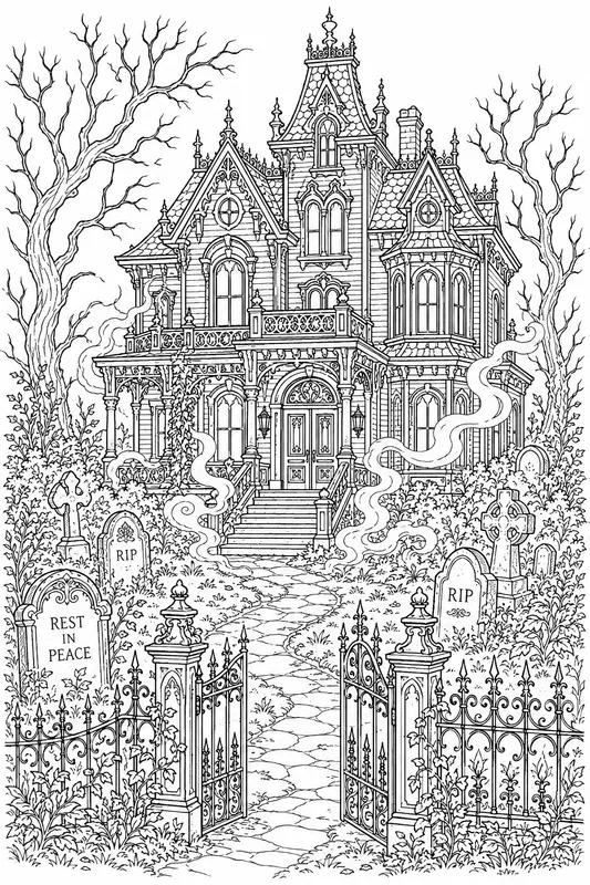 Victorian Haunted House Pages