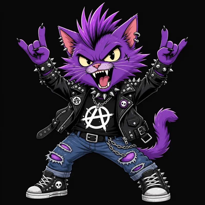 Punk Animal Cartoon Packs