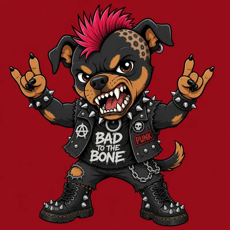 Punk Animal Cartoon Packs