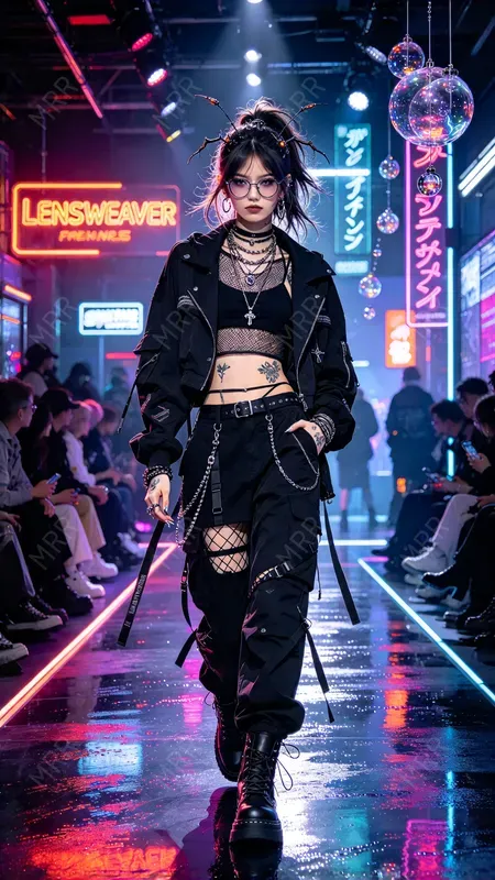 Cyberpunk Runway Fashion