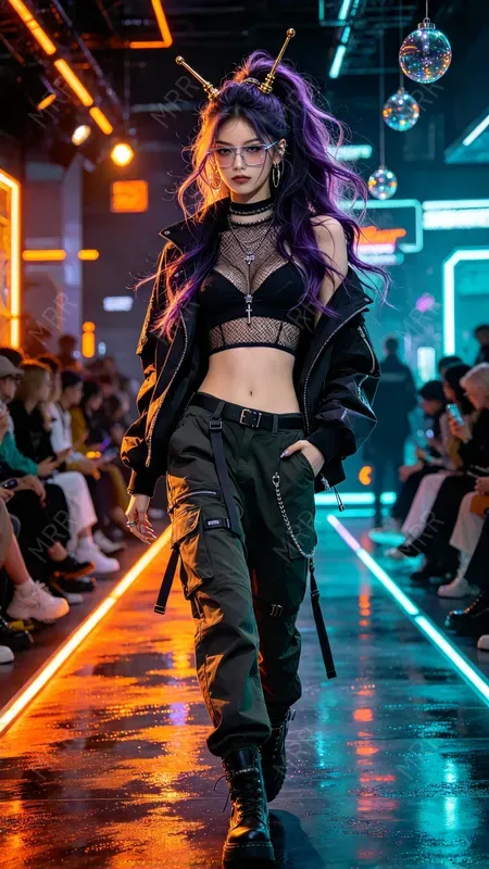 Cyberpunk Runway Fashion