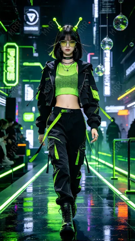 Cyberpunk Runway Fashion