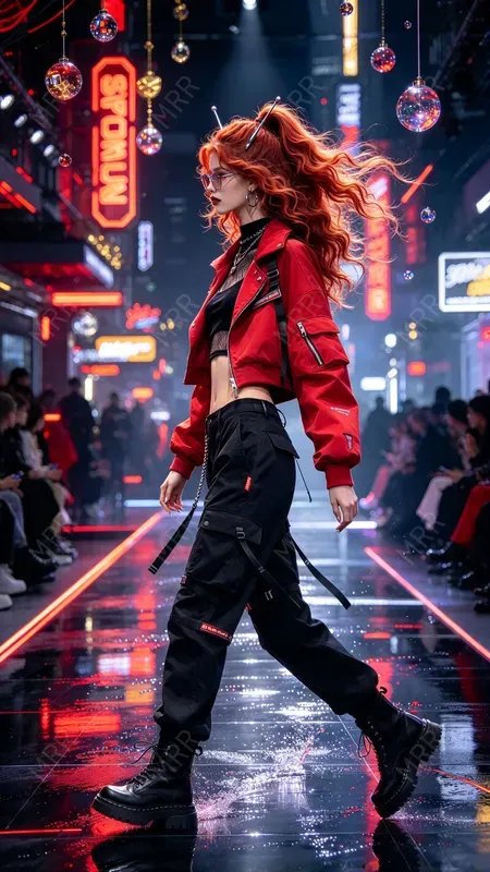 Cyberpunk Runway Fashion