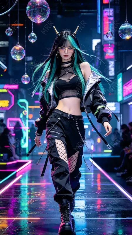 Cyberpunk Runway Fashion