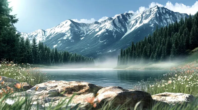 Realistic Cinematic Watercolor Landscapes