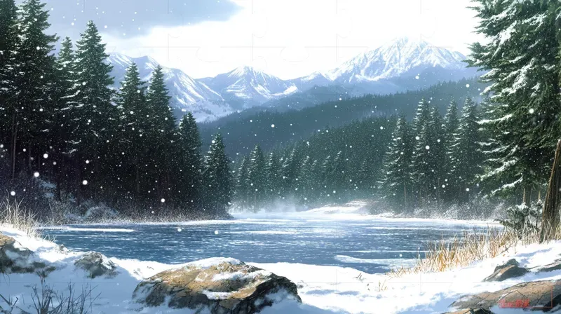 Realistic Cinematic Watercolor Landscapes