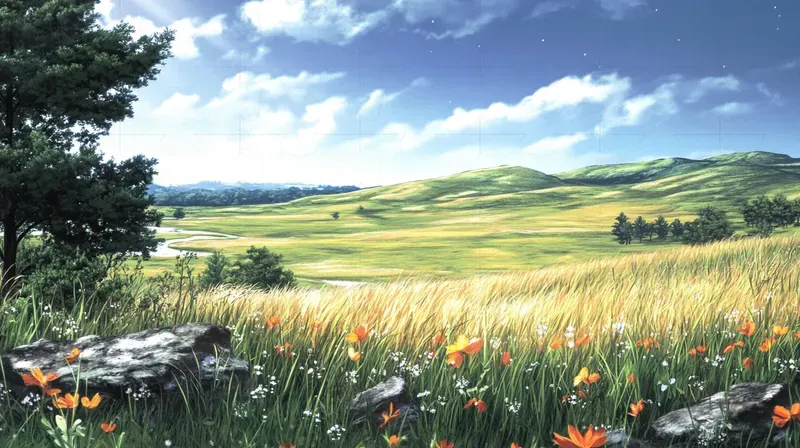 Realistic Cinematic Watercolor Landscapes