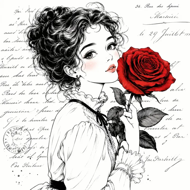 Elegant Line Art Portrait Collections