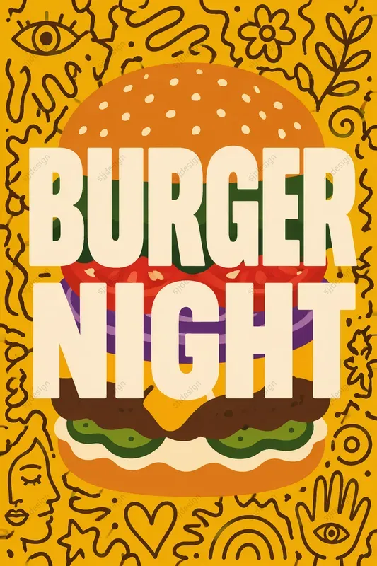 Indie Food Poster Pop Art Sets