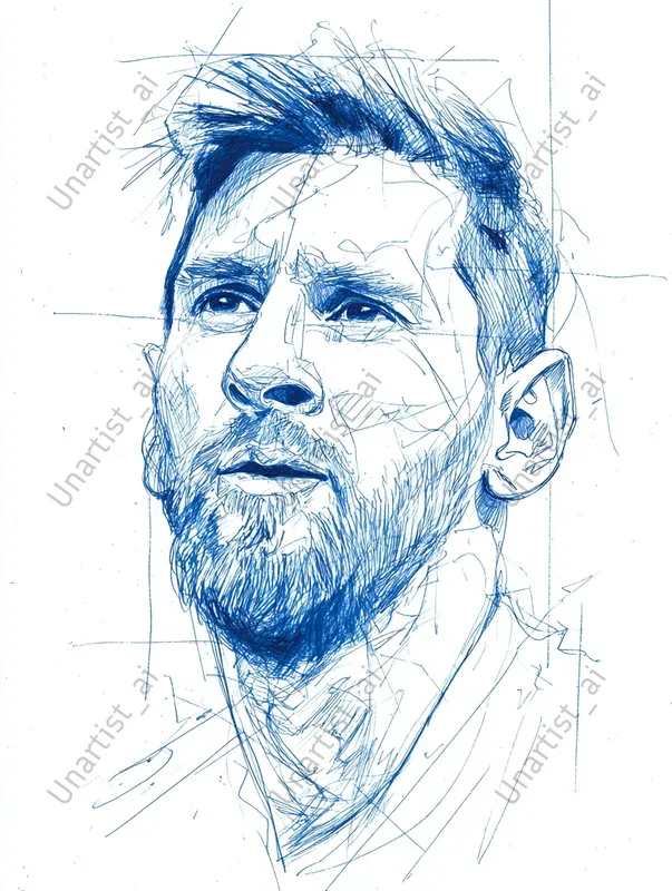 Hand Drawn Sketchy Famous Portraits