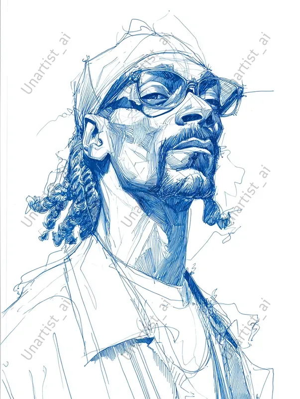 Hand Drawn Sketchy Famous Portraits