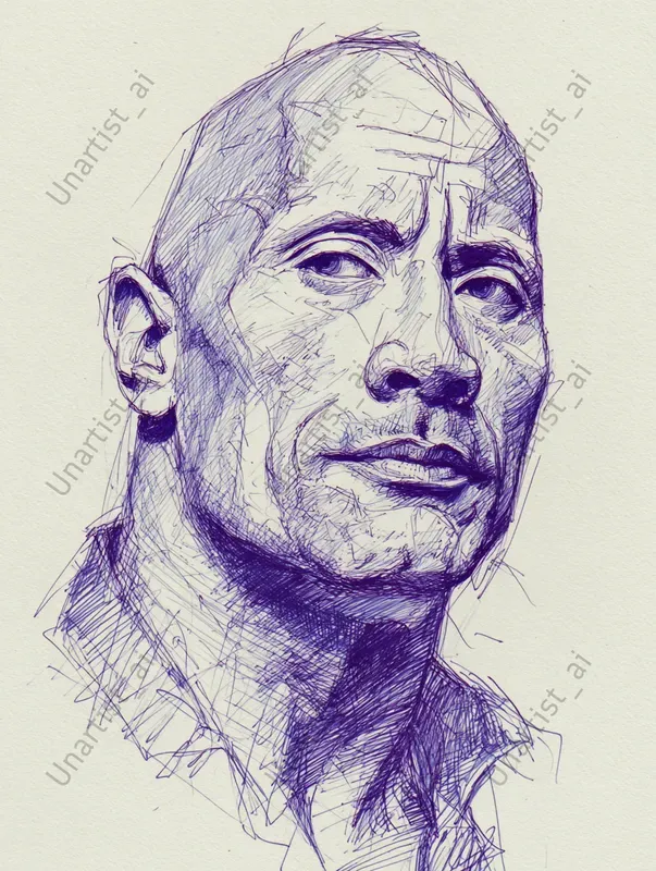 Hand Drawn Sketchy Famous Portraits
